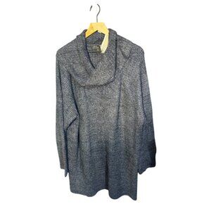 Barefoot Dreams CozyChic Lite Waffle Cowl Tunic Royal Blue Black 3X